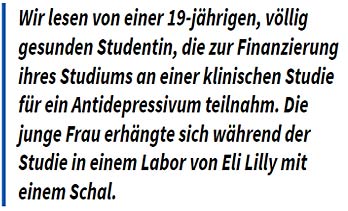 Das Eingeständnis Eingeständnis